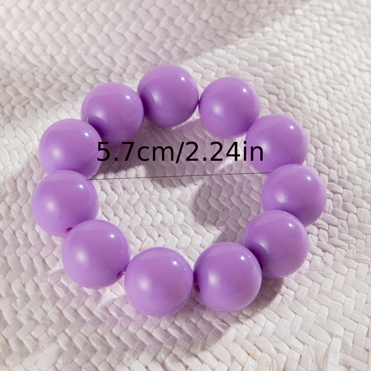 Boho Resin Beaded Bracelet for Everyday Wear & Parties